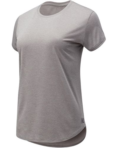 New Balance Sport Core Heather T-shirt - Wit