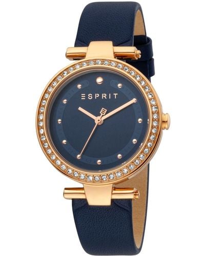 Esprit All - Rose Gold Watches - Default - Blauw