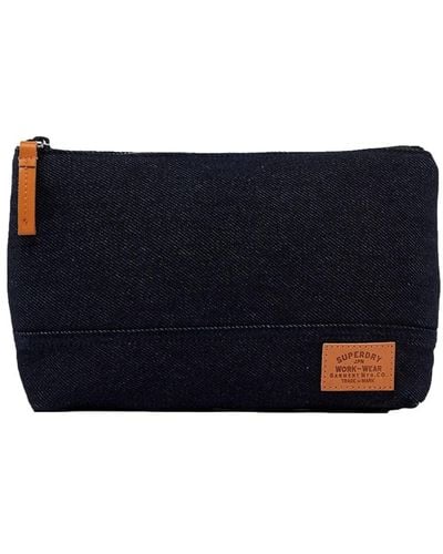 Superdry Classic Washbag Accessory Travel Wallet - Blue