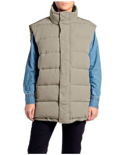 Replay W7723 Down Vest - Natural