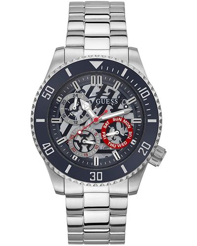Guess Watches Gents Axle S Analogue Quartz Watch With Stainless Steel Bracelet Gw0488g1 - Multicolour