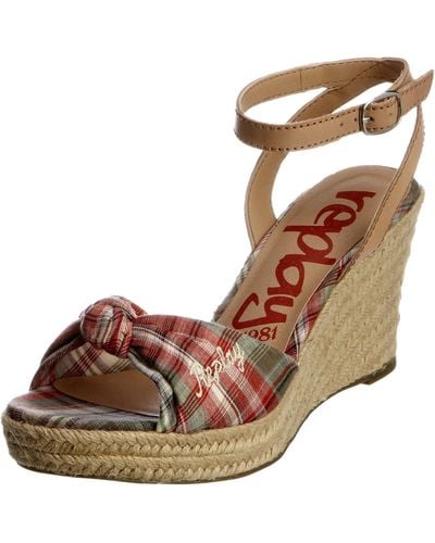 Replay Namie Red Ankle Strap Gwp51.002.c0001t.047 7 Uk - Brown