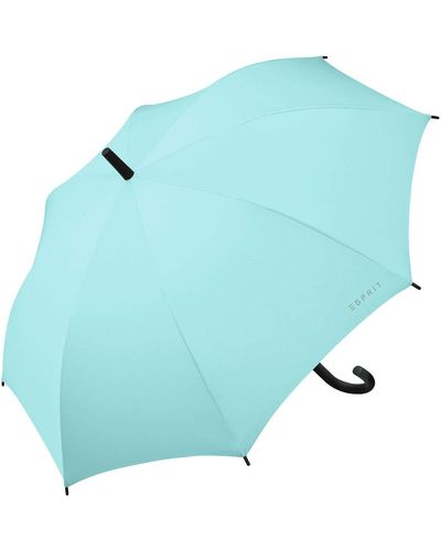 Esprit Parapluie Canne Droit Automatique Long AC Taille 86 cm - Bleu