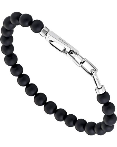 Montblanc Br Wrap Me Onyx Beads Small Carabin - Zwart