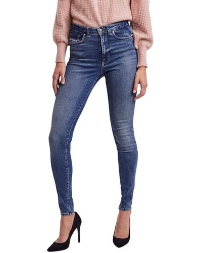 Vero Moda Vmsophia HR Skinny Jeans Ri372 Noos - Blu