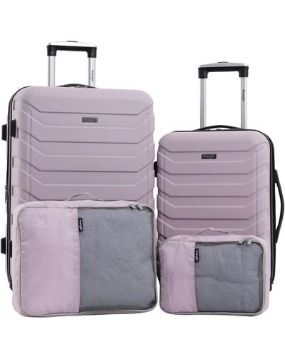 Wrangler Miami Luggage & Packing Cubes - Purple