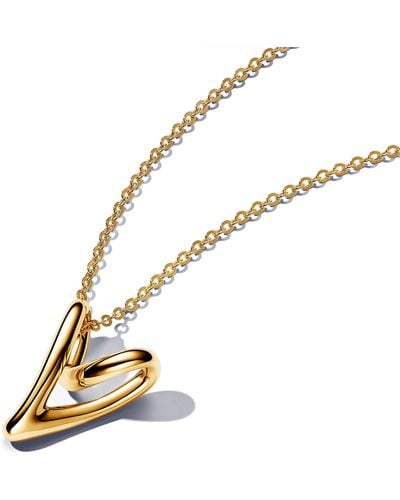 PANDORA Essence 14k Gold-plated Necklaces - Metallic