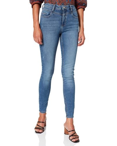 Esprit Shaping-jeans Met Hoge Tailleband - Blauw
