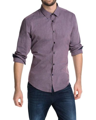 Esprit Collection Slim Fit Businesshemd 114eo2f005 - Paars