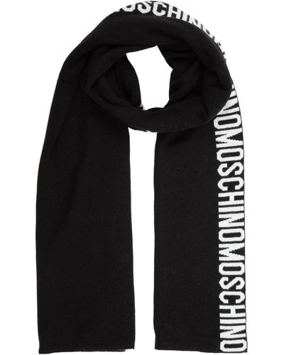 Moschino Damen Wollschal black - Schwarz