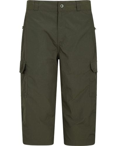 Mountain Warehouse Explore Lange shorts - Schnelltrocknend, leicht, schrumpffreie und ausbleichsichere Wandershorts, 4 - Grün