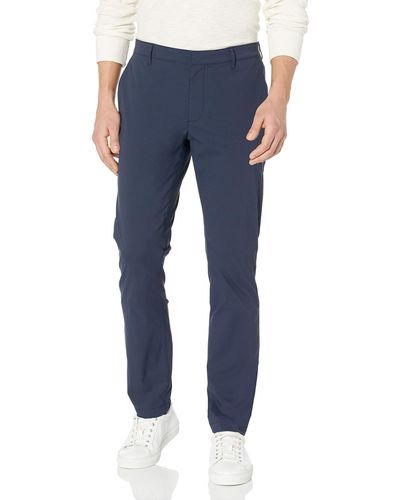 Goodthreads Pantaloni chino tecnici vestibilità attillata Uomo - Blu