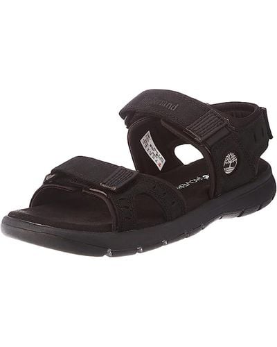 Timberland Governor's Island Leather Strap Sandal - Black