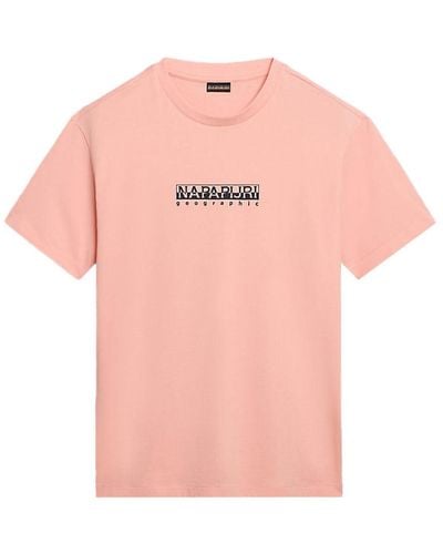 Napapijri Box Ss T-shirt - Pink