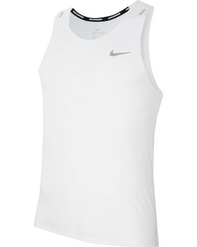 Nike M Nk Df Miler Tank Vest - Zwart