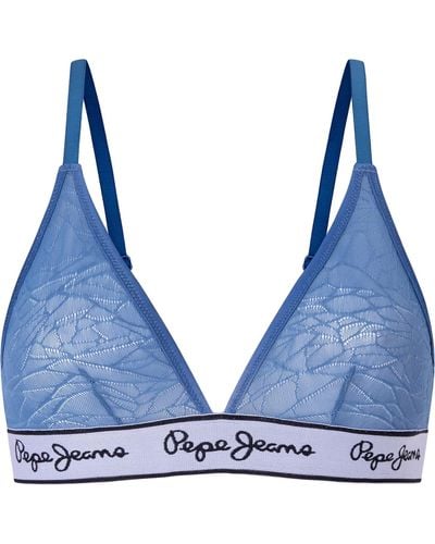 Women's bra Pepe Jeans Allover Logo Str Brlt - Underwear - Clothing - Women