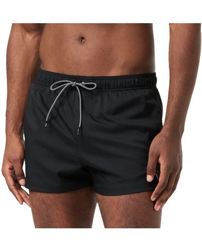 PUMA Logo Short Length Swim - Negro