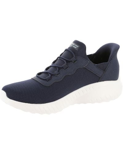 Skechers Bobs Squad Chaos-daily Inspiration Hands Free Slip-ins Trainer - Blue