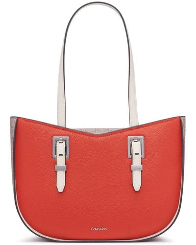 Calvin Klein Willow East/west Tote - Red