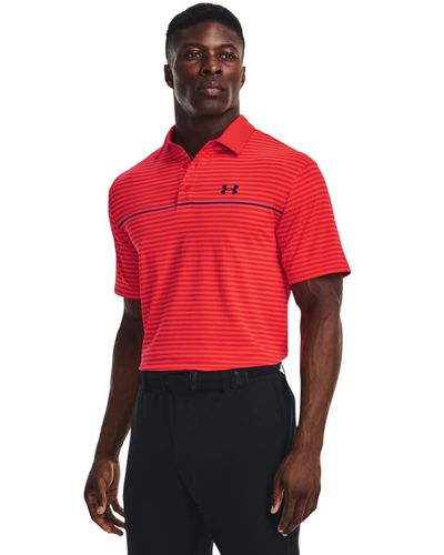 Under Armour Playoff 2.0 Golf Polo Polo Shirt, - Red