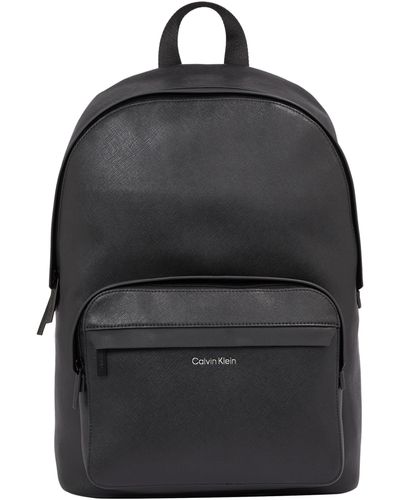 Calvin Klein Backpack With Zip - Black