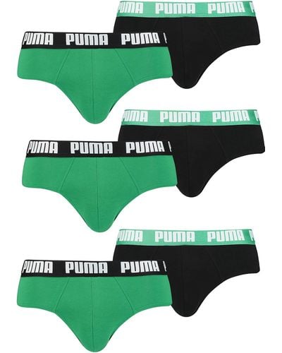 PUMA Brief Unterhosen . 6er Pack - Grün