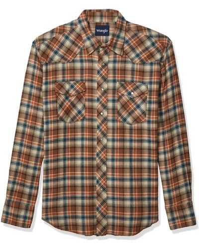 Wrangler Western Lightweight Flannel Shirt - Multicolor