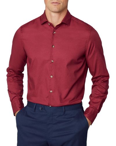 Hackett Piece Dyed Soft Twill Shirt - Red
