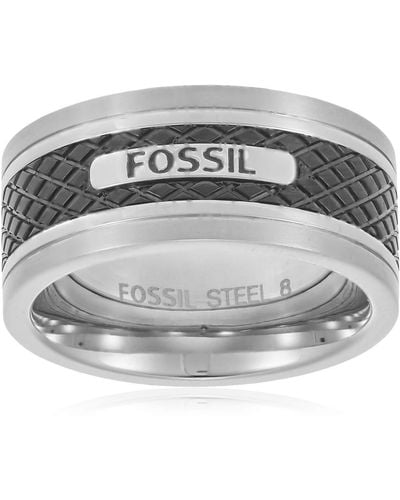 Fossil Ring For - Grey