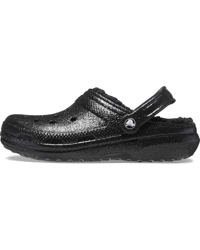 Crocs™ Classic Glitter Lined Clog 41-42 EU Black - Schwarz