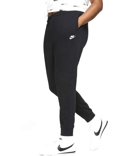 Nike W NSW ESSNTL FLC MR PNT Plus Pants - Schwarz