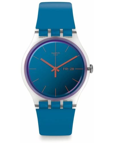 Swatch Polablue -Armbanduhr - Blau