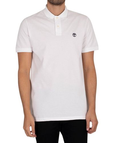 Timberland Polo droit maille piquée Millers River - Blanc