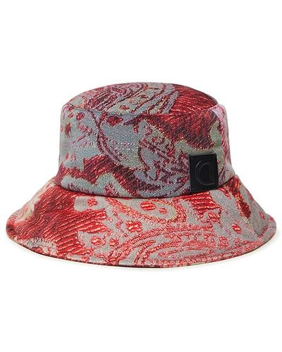Desigual Hat_nini Digital Jacquar Cappello - Rosso