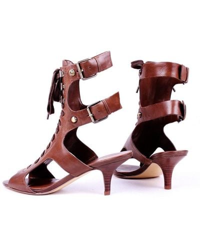 Guess Strappy Sandals Lace-up Court Shoes - Brown
