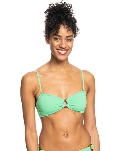 Roxy Bandeau Bikini Top for - Bandeau-Bikinioberteil - Frauen - S - Grün
