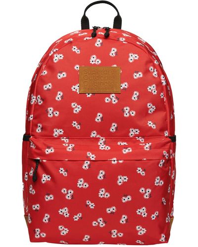 Superdry Printed Montana Backpack - Red Petal