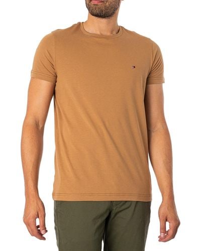 Tommy Hilfiger T-shirt Stretch Slim Fit Jersey - Vert