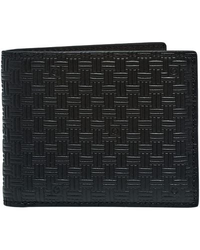 GANT Leather Signature Weave S Wallet One Size Black