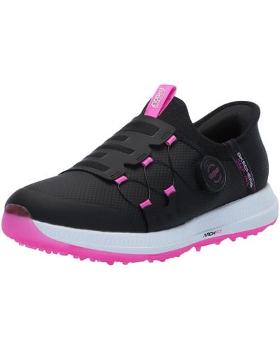 Skechers Goglf 5 Slp S Spikeless Golf Shoes Black/pink 6