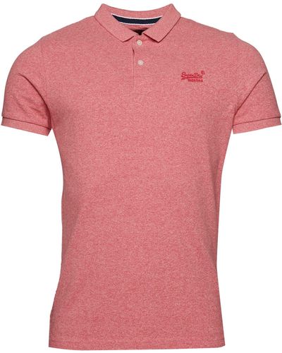 Superdry Classic Pique Polo - Rose