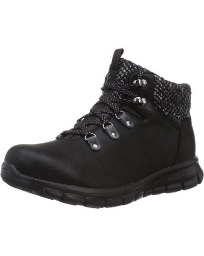 Skechers Synergy-cold Daze Wandellaarzen Voor - Zwart