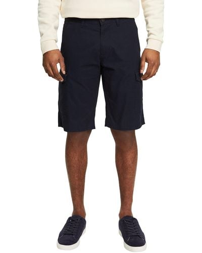 Esprit Cargo-Shorts aus 100% Baumwolle - Blau