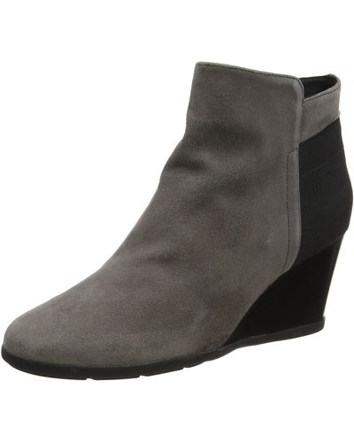 Geox S D Inspiration Wedge C Ankle Bootie - Black