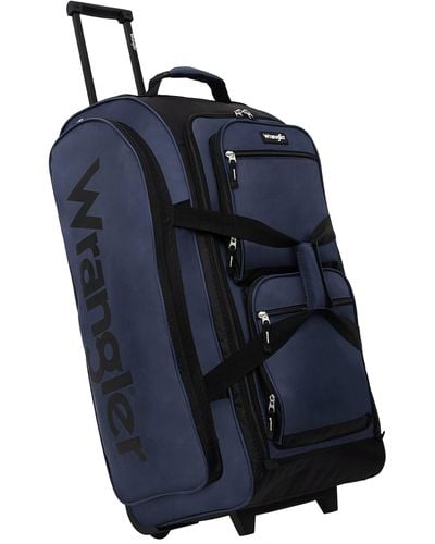 Wrangler Erwachsene 76,2 cm große Reisetasche mit Rollen - Blau