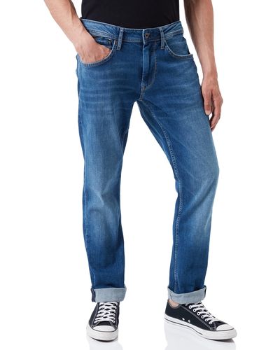 Pepe Jeans Cash 5PKT Pantalones - Azul
