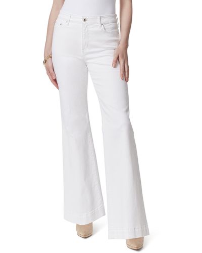 Jessica Simpson Plus Size True Love Trouser Wide Leg Jean - White