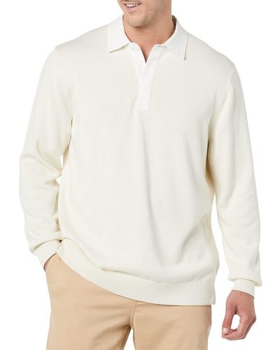Amazon Essentials Rugby Sweater - White