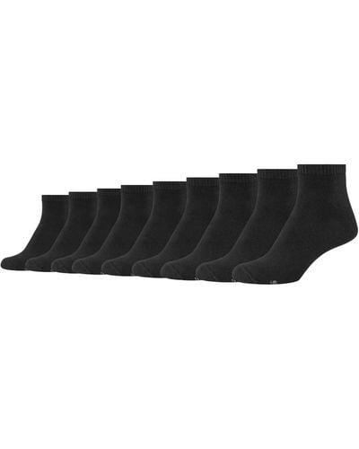 Skechers 9 Paar basic Quarter Sportsocken Socken SK42005 - Schwarz