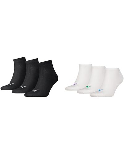 PUMA Socken Schwarz 39-42 Socken Weiß 39-42 - Multicolore